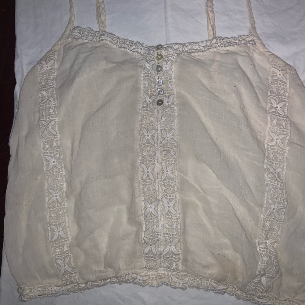 Cream tank top